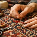 نحوه رفو کردن فرش دستباف در منزل