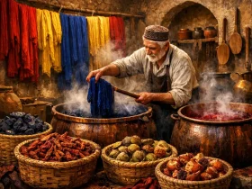 رنگ رزی سنتی و فرآیند اجرای آن
