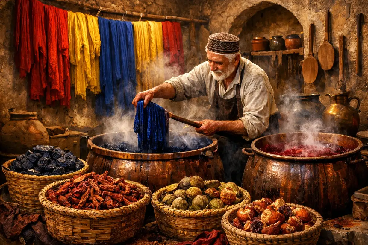 رنگ رزی سنتی و فرآیند اجرای آن