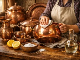 اصول نگهداری از ظروف مسی