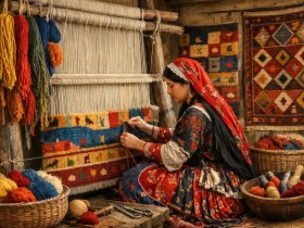 آشنایی با هنر گبه بافی ایران