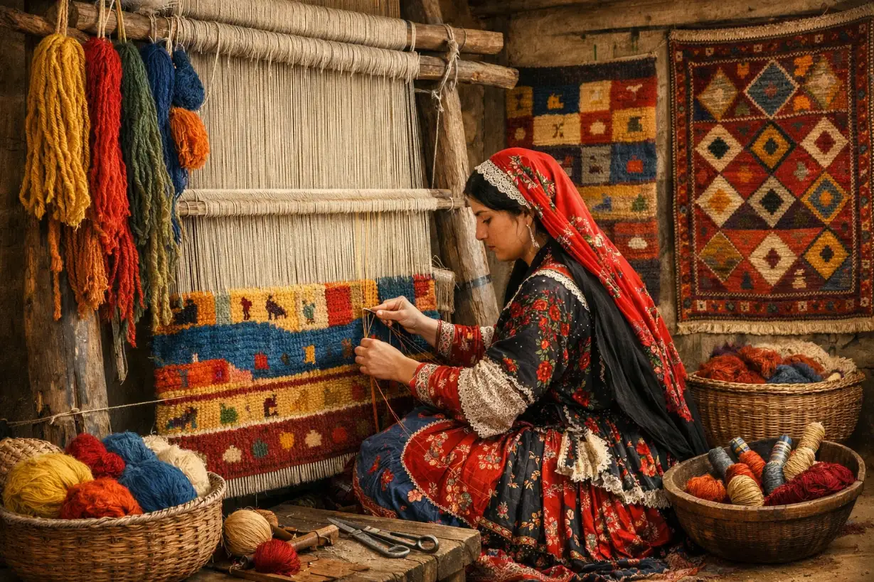 آشنایی با هنر گبه بافی ایران