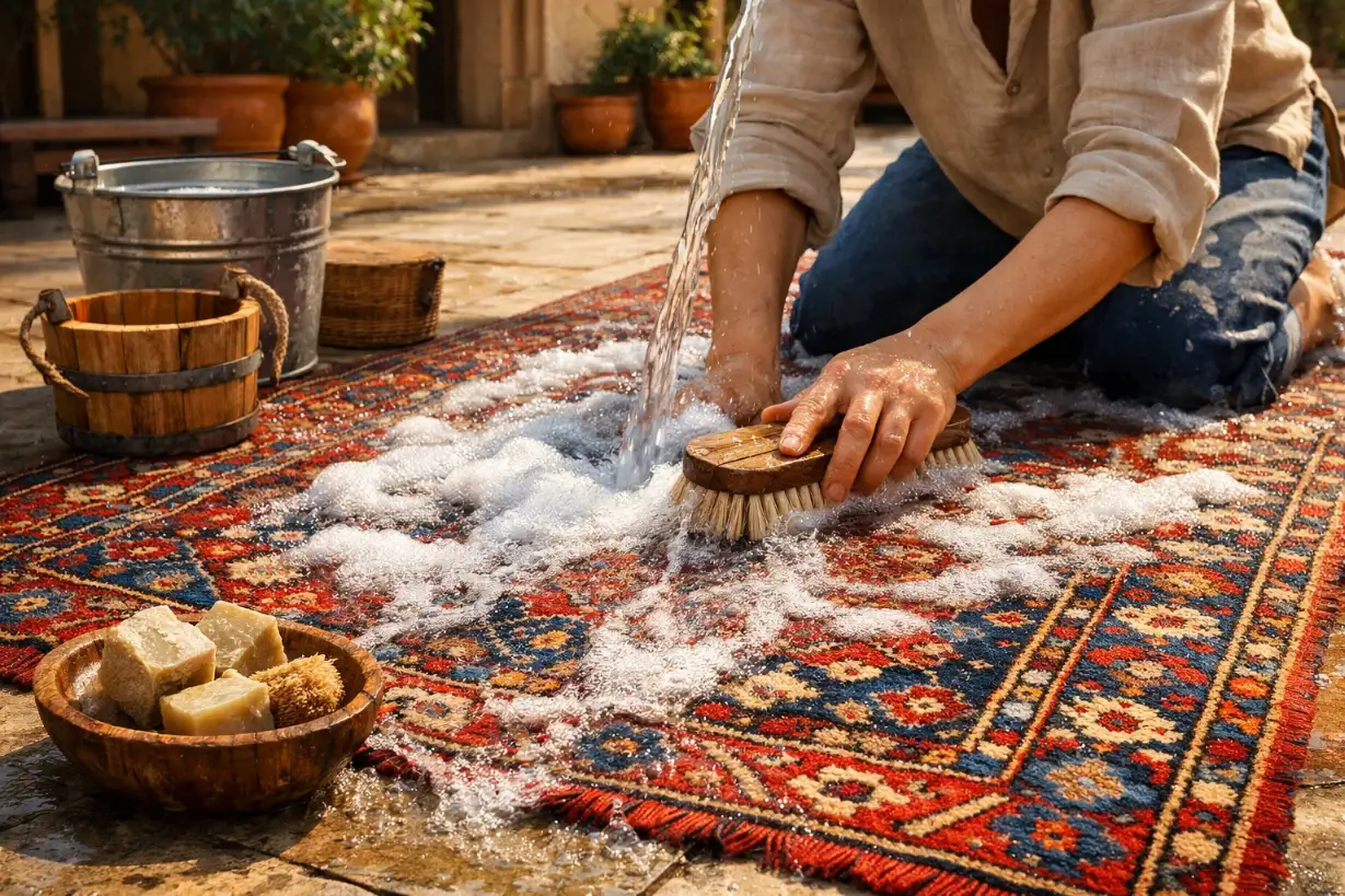 نگهداری و شستشوی فرش دستباف