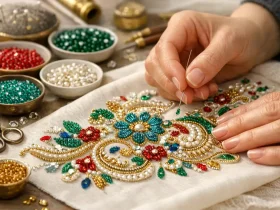 آشنایی با هنر منجوق دوزی