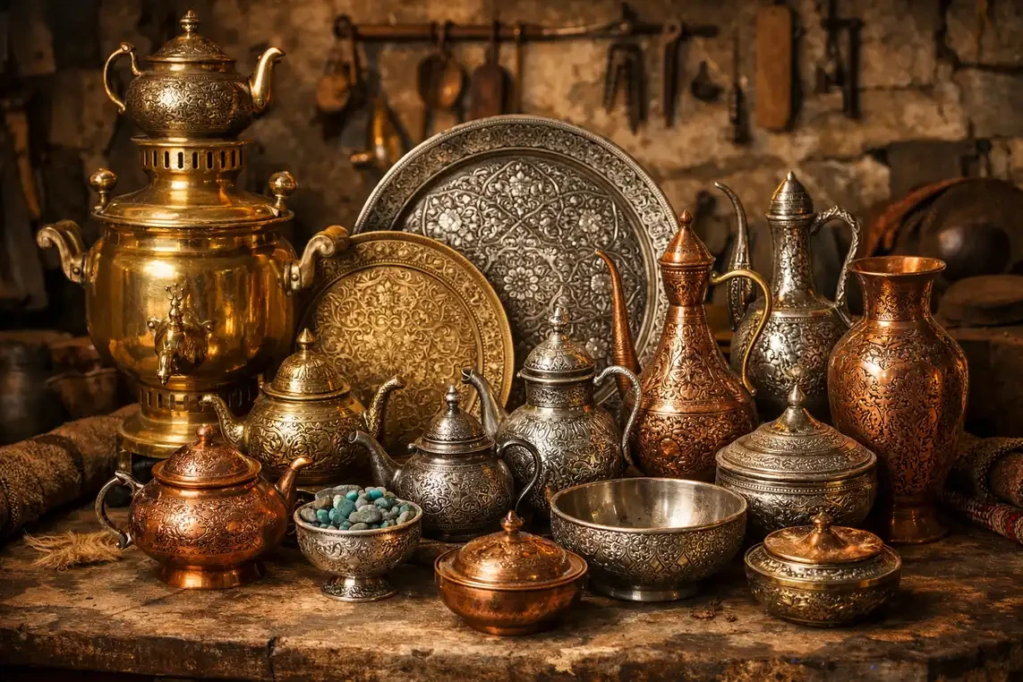 انواع صنایع دستی فلزی ایران