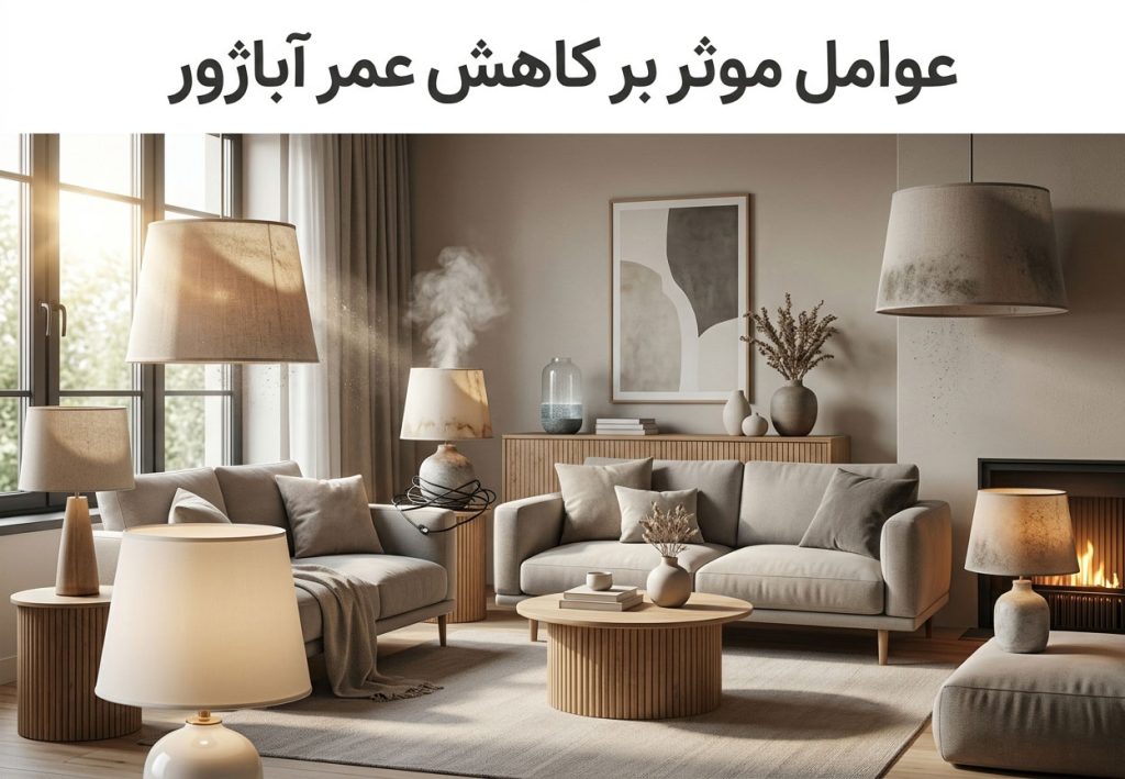 عوامل موثر بر کاهش عمر آباژور