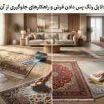 دلایل رنگ پس دادن فرش و راهکارهای جلوگیری از آن در انواع فرش دستباف و ماشینی