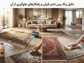 دلایل رنگ پس دادن فرش و راهکارهای جلوگیری از آن در انواع فرش دستباف و ماشینی