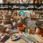 آشنایی با نقاشی روی سفال + تکنیک ها