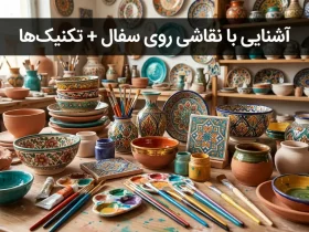 آشنایی با نقاشی روی سفال + تکنیک ها