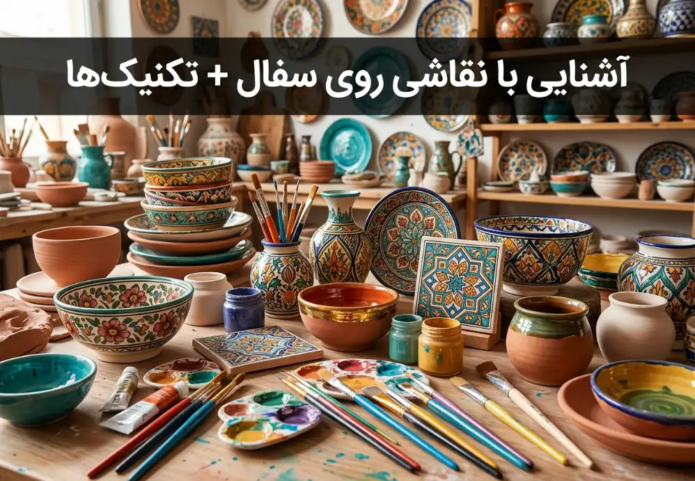 آشنایی با نقاشی روی سفال + تکنیک ها