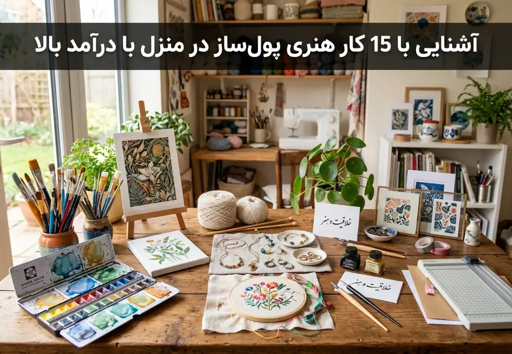 گ 0 بررسی کامل هنر گیوه دوزی هنر گلیچ بافی چیست؟ همه چیز درباره هنر ربان دوزی همه چیز درباره منبت کاری تفاوت چراغ خواب با آباژور در چیست؟ نحوه ساخت آباژور آشنایی با مجسمه برنزی بررسی کامل هنر گیوه دوزی هنر گلیچ بافی چیست؟ همه چیز درباره هنر ربان دوزی > مقالات > آشنایی با 15 کار هنری پول ساز در منزل با درآمد بالا آشنایی با 15 کار هنری پول ساز در منزل با درآمد بالا