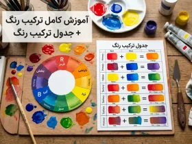 جدول ترکیب رنگ