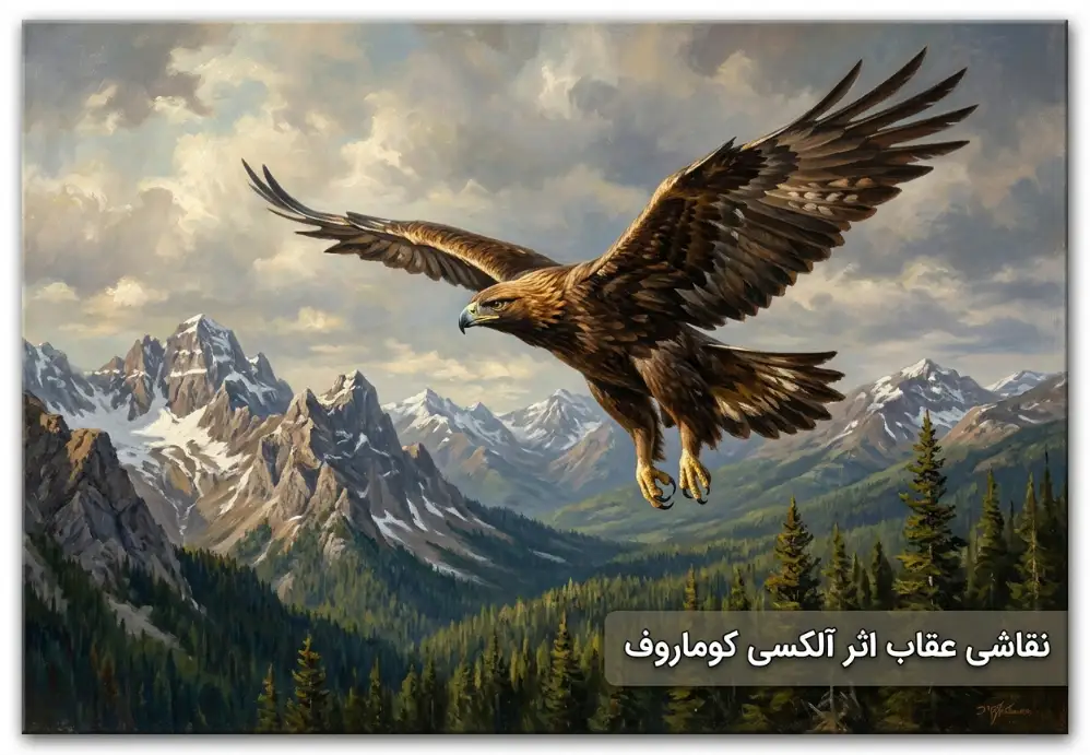 نقاشی عقاب اثر آلکسی کوماروف
