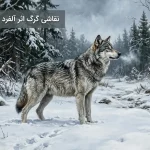 نقاشی گرگ اثر آلفرد کوالسکی