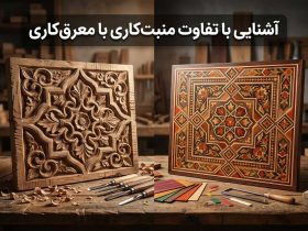 آشنایی با تفاوت منبت‌کاری با معرق‌کاری