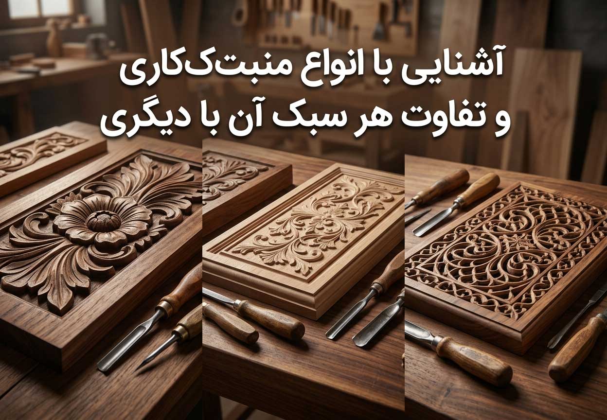 آشنایی با انواع منبت‌کاری و تفاوت هر سبک آن با دیگری