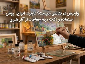 وارنیش در نقاشی چیست؟ کاربرد، انواع، روش استفاده و نکات مهم حفاظت از آثار هنری