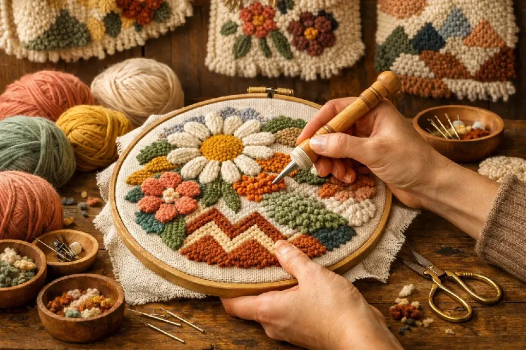 ویژگی‌های هنر پانچ دوزی