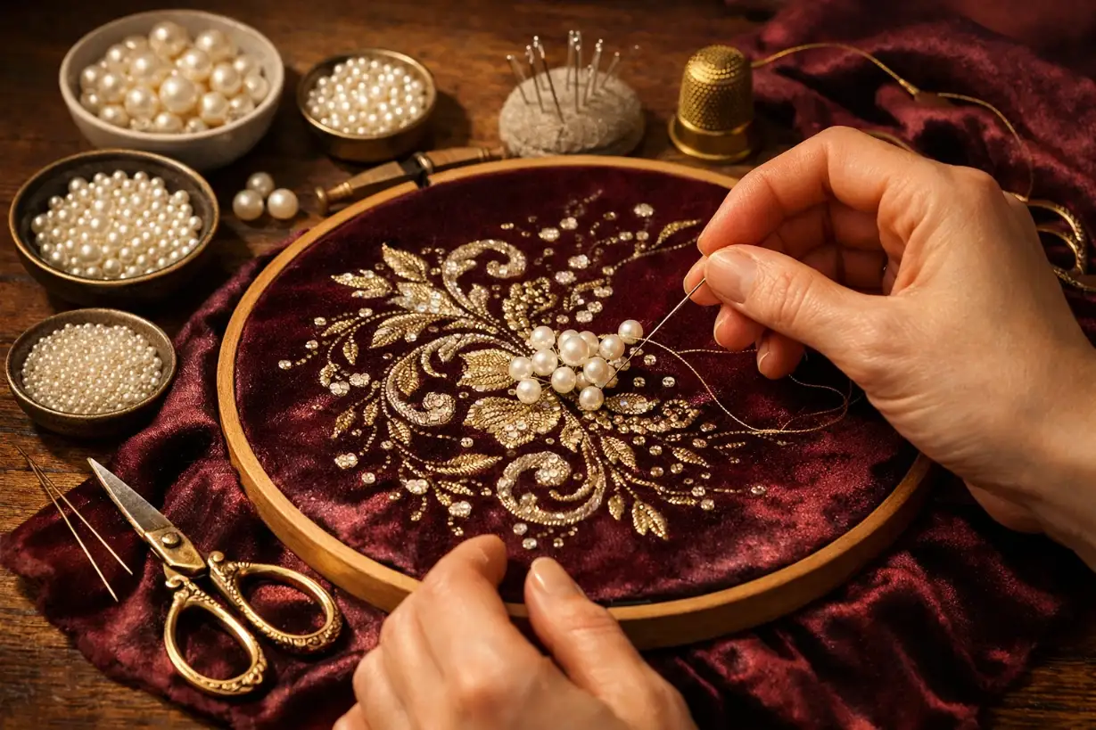 مروارید دوزی چیست؟