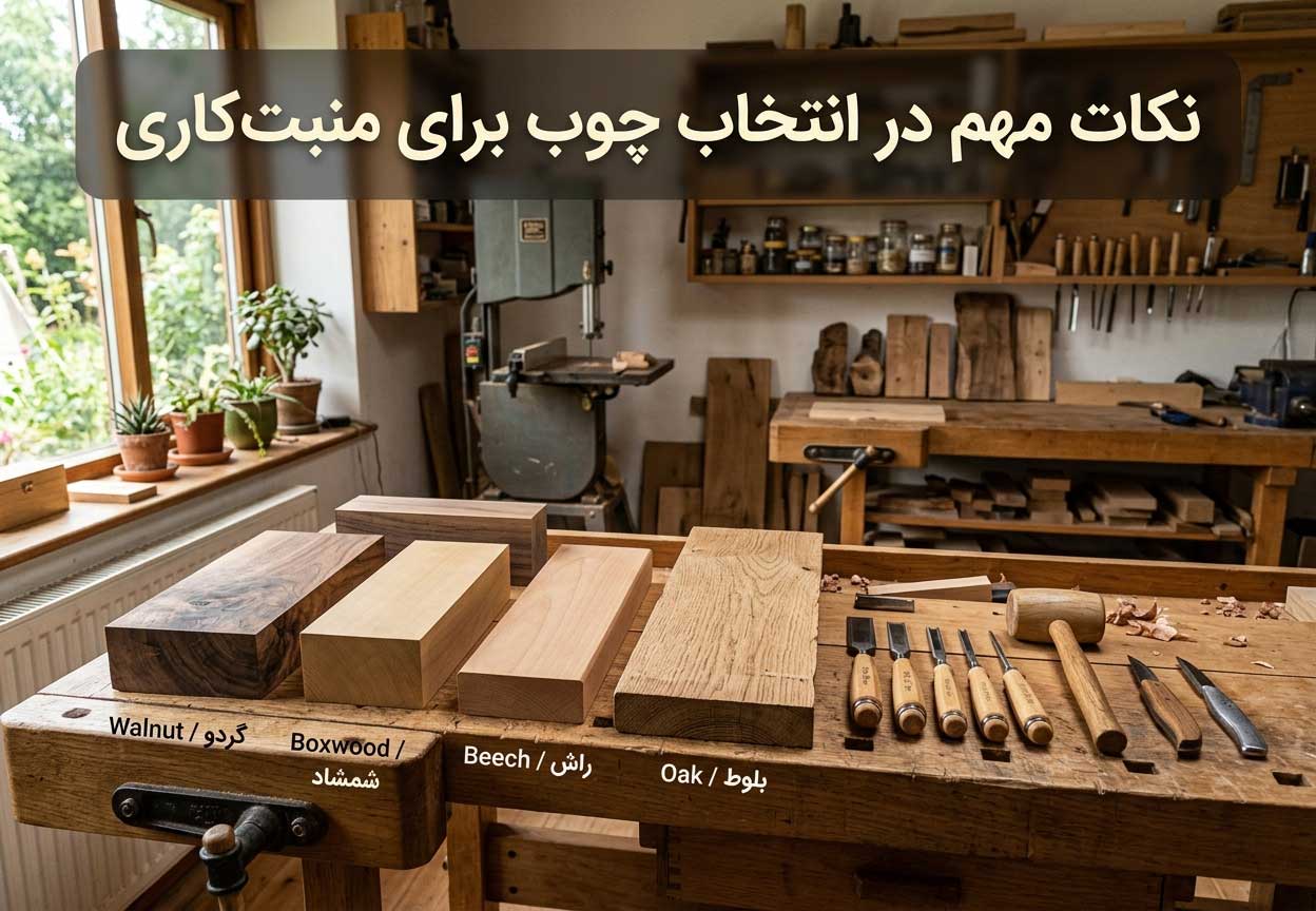 نکات مهم در انتخاب چوب برای منبت‌کاری
