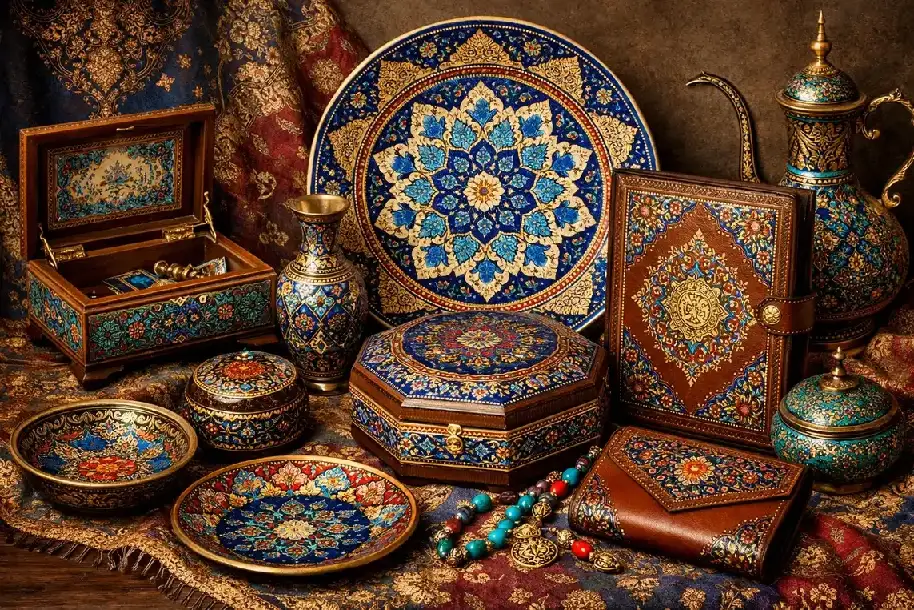 کاربردهای تذهیب در صنایع دستی