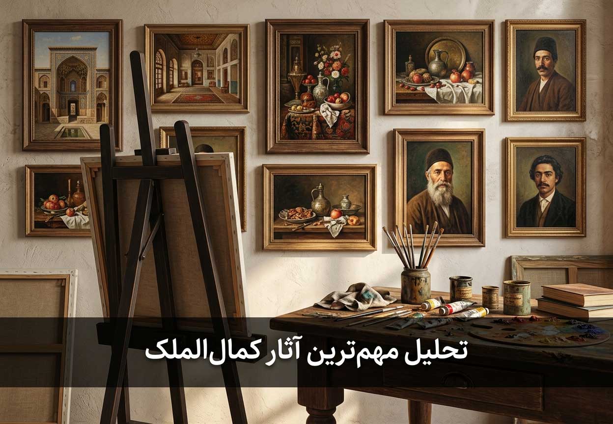 تحلیل مهم‌ترین آثار کمال‌الملک