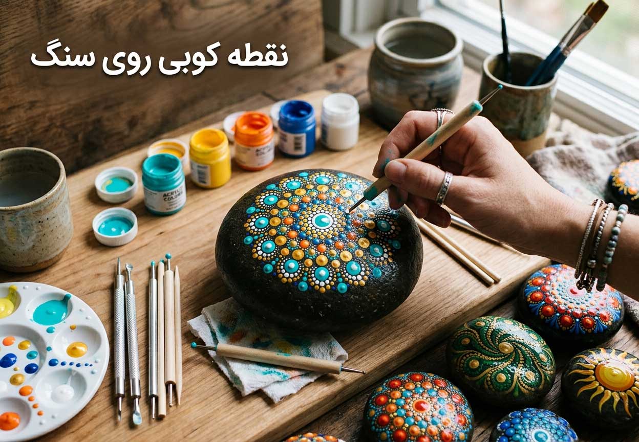 نقطه کوبی روی سنگ