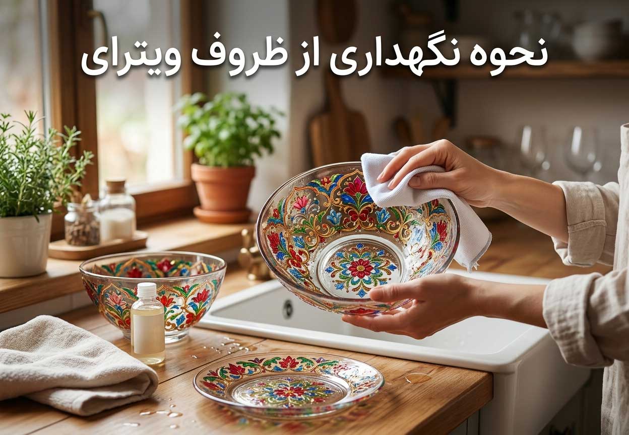 نحوه نگهداری از ظروف ویترای