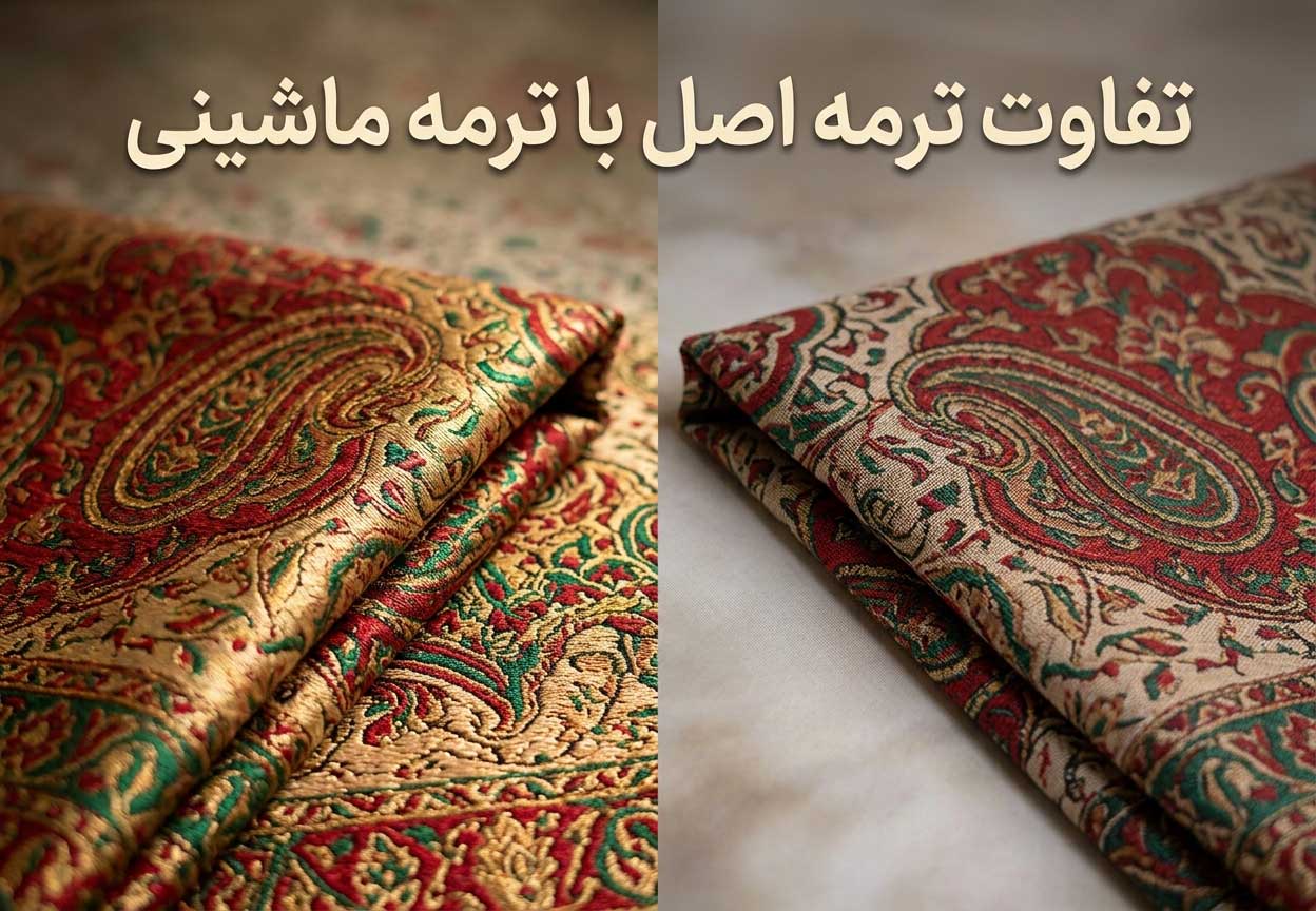 تفاوت ترمه اصل با ترمه ماشینی