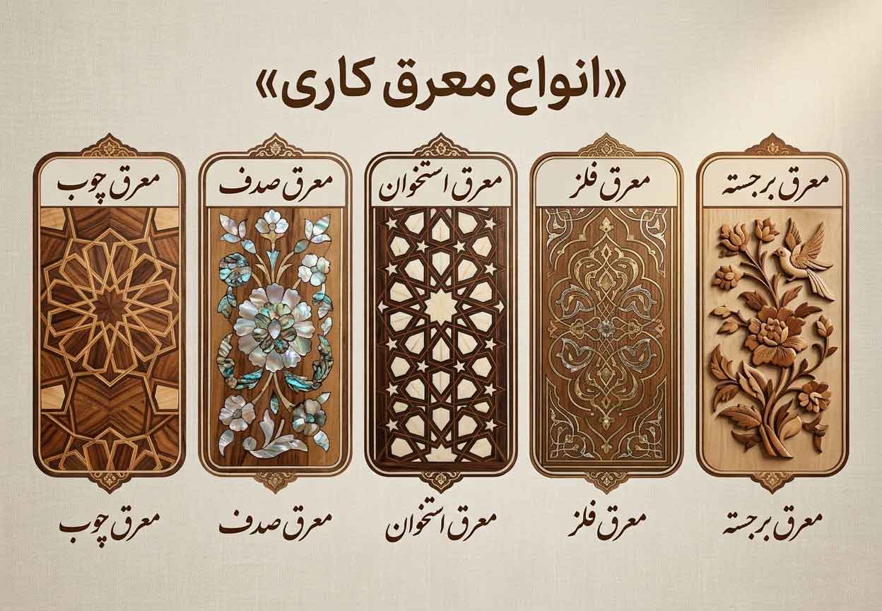 انواع معرق کاری