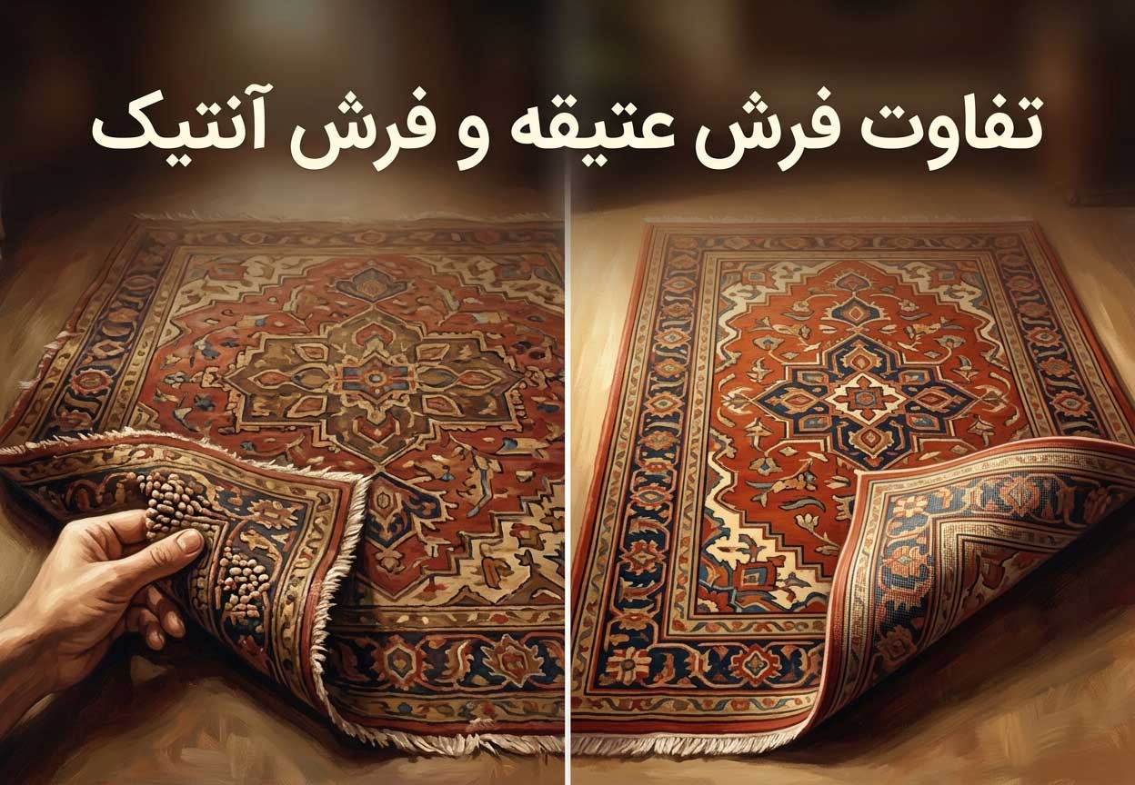 تفاوت فرش عتیقه و فرش آنتیک
