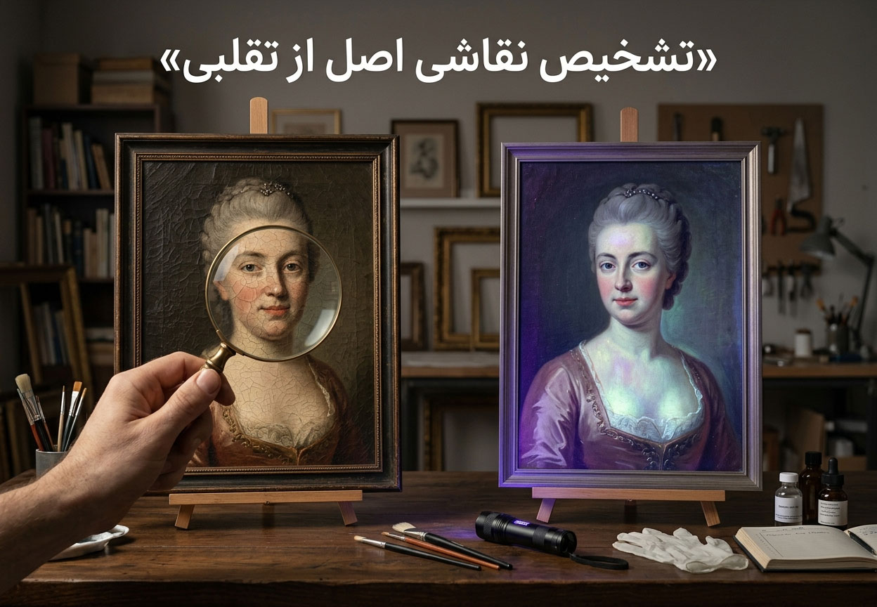 چگونه نقاشی اصل را از تقلبی تشخیص دهیم