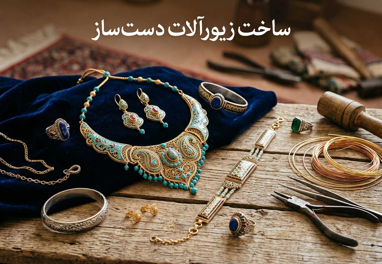 ساخت زیورآلات دست‌ساز