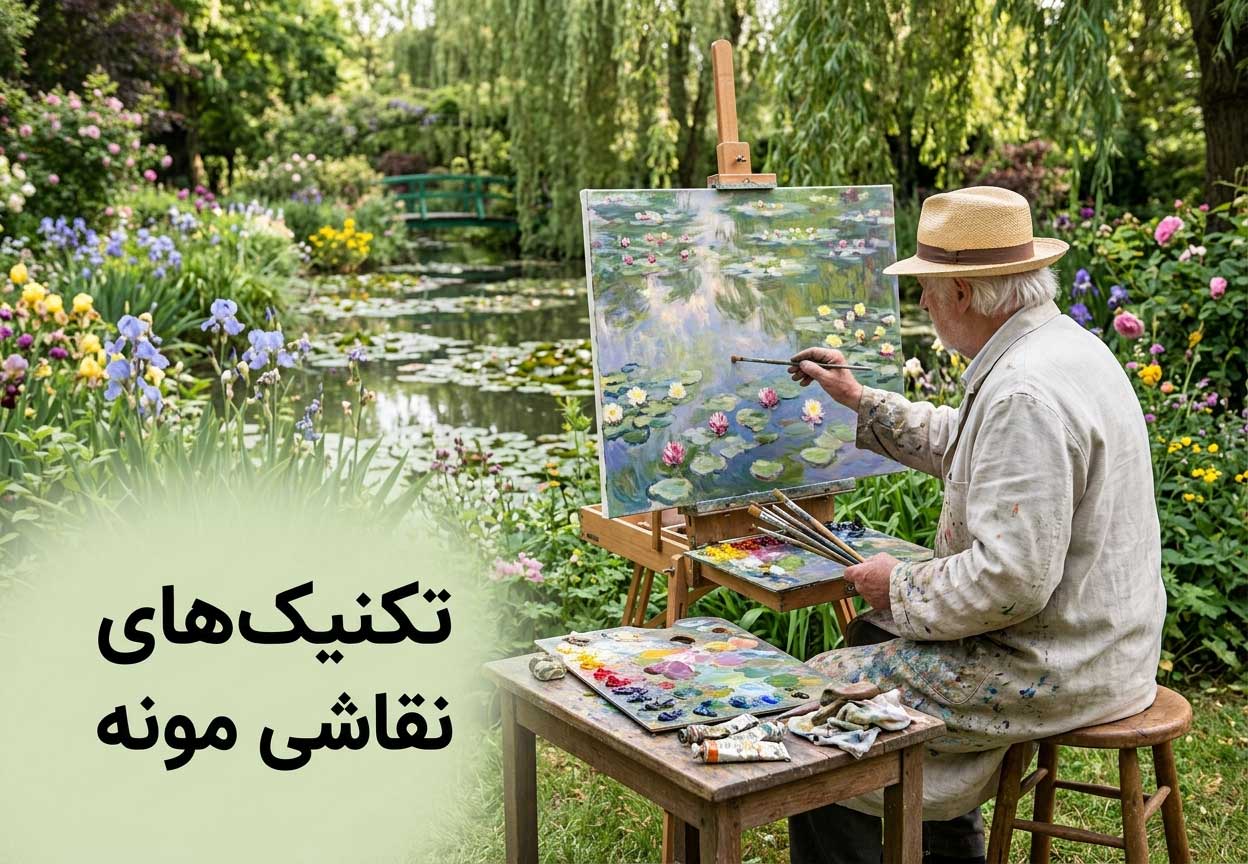 تکنیک‌های نقاشی مونه