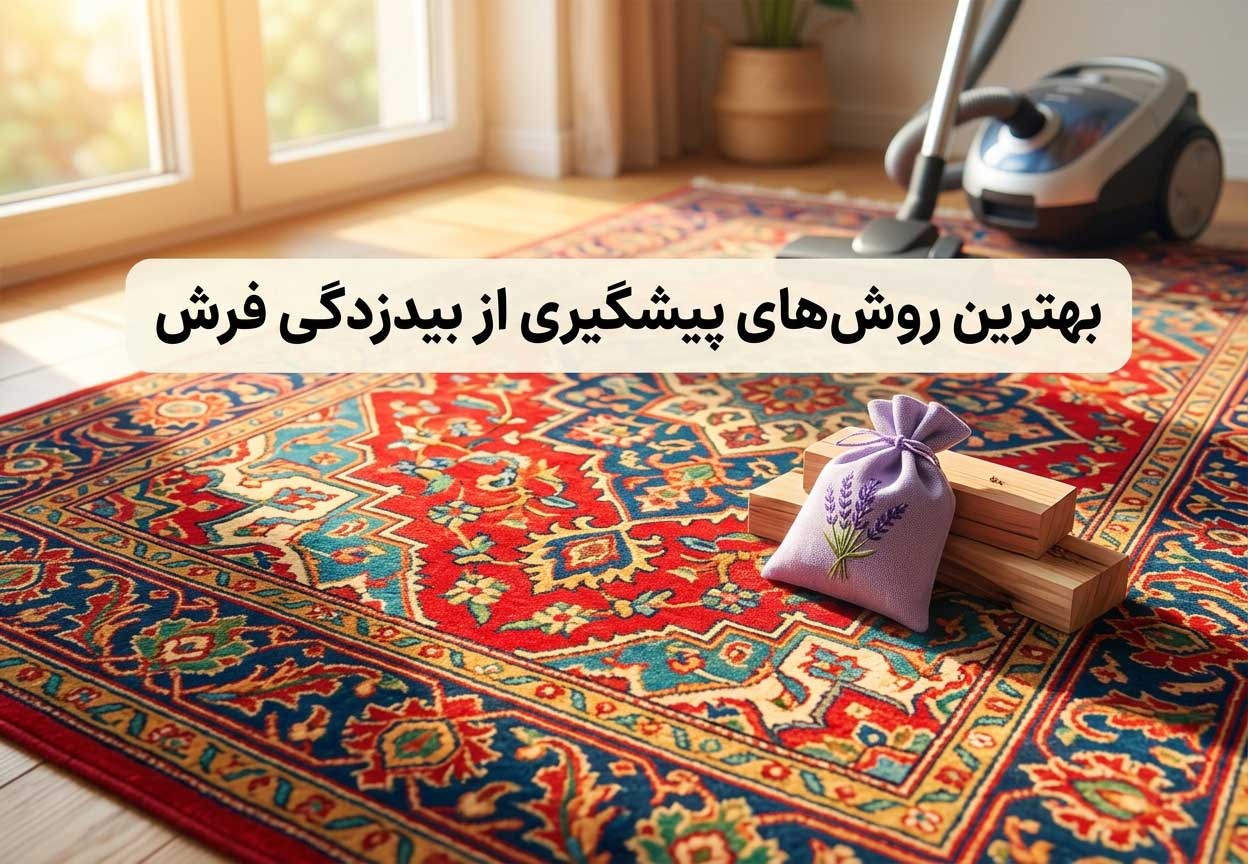 بهترین روش‌های پیشگیری از بیدزدگی فرش