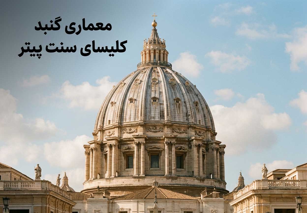 معماری گنبد کلیسای سنت پیتر