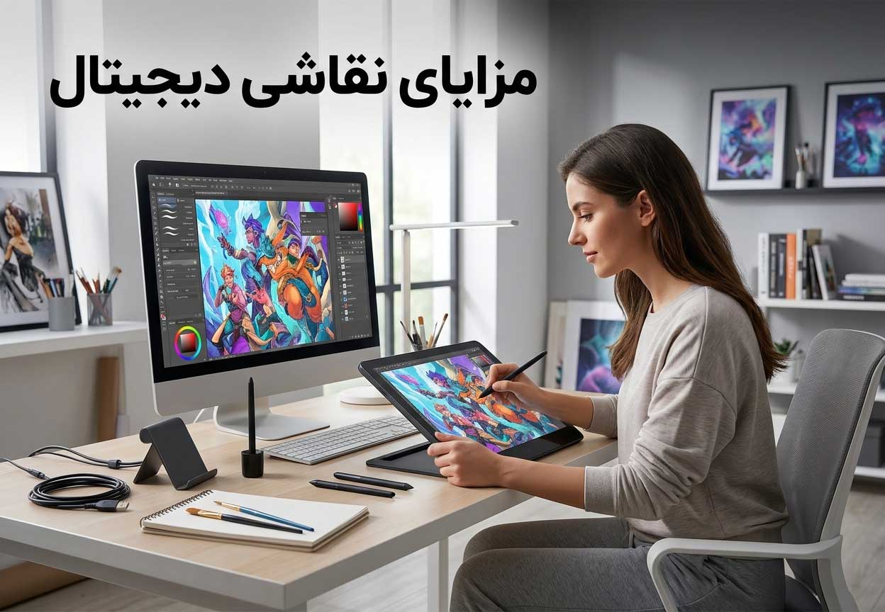 مزایای نقاشی دیجیتال
