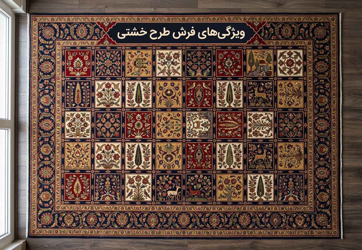 ویژگی‌های فرش طرح خشتی