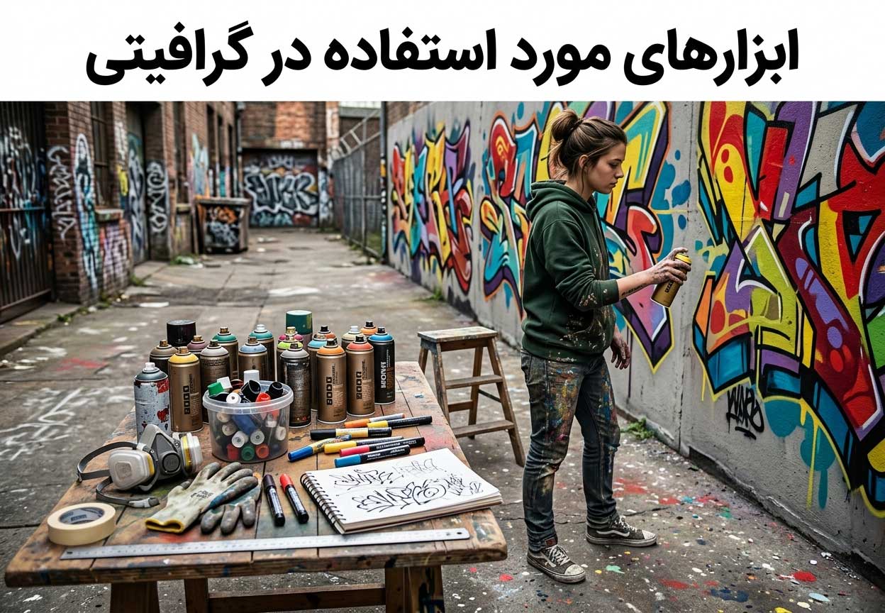 ابزارهای مورد استفاده در گرافیتی