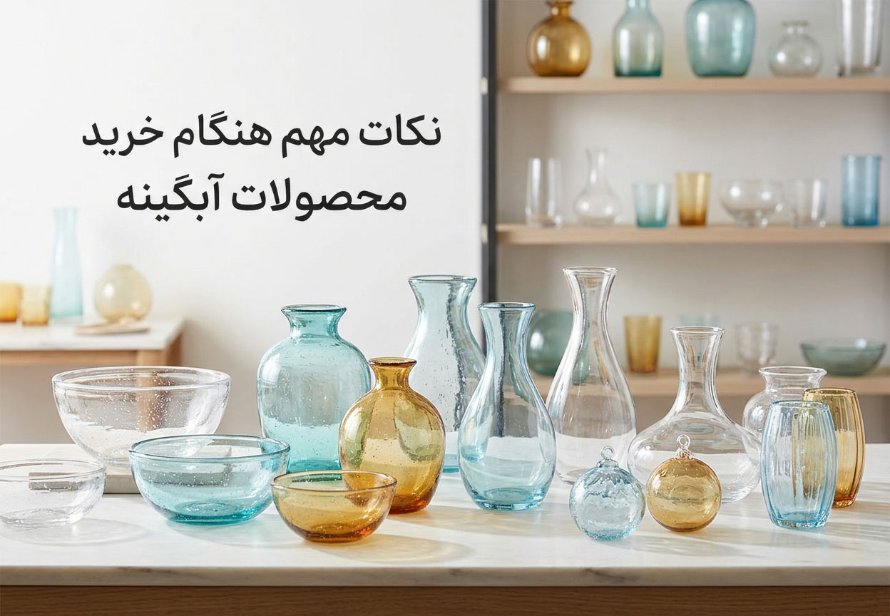 نکات مهم هنگام خرید محصولات آبگینه